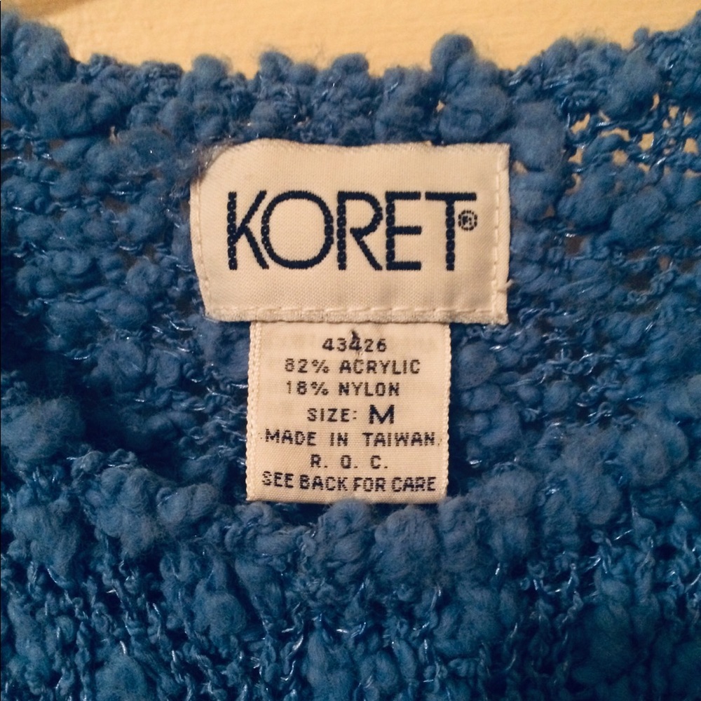 KORET Sweater Vest Sz M - Picture 3 of 3